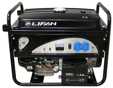 Генератор бензиновый LIFAN 5GF-4 (5/5,5 кВт) - фотография товара
