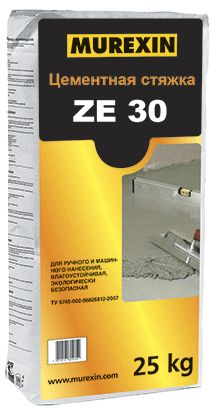 Цементная стяжка ZE 30 - фотография товара